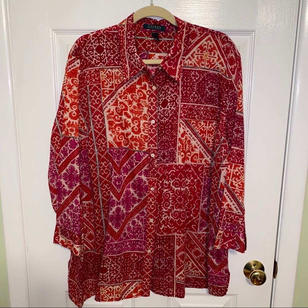 LAUREN Ralph Lauren Printed Button Down